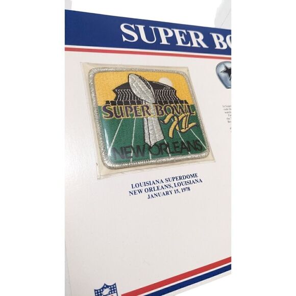 Super Bowl XII Cowboys Broncos 1978 Willabee Ward Patch Vintage 90s - Picture 2 of 4